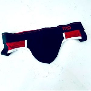 Black and white and red for filth Jockstrap